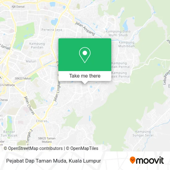 Pejabat Dap Taman Muda map