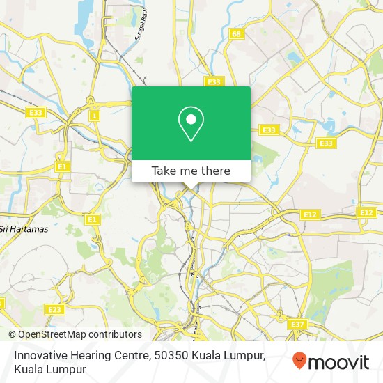 Innovative Hearing Centre, 50350 Kuala Lumpur map