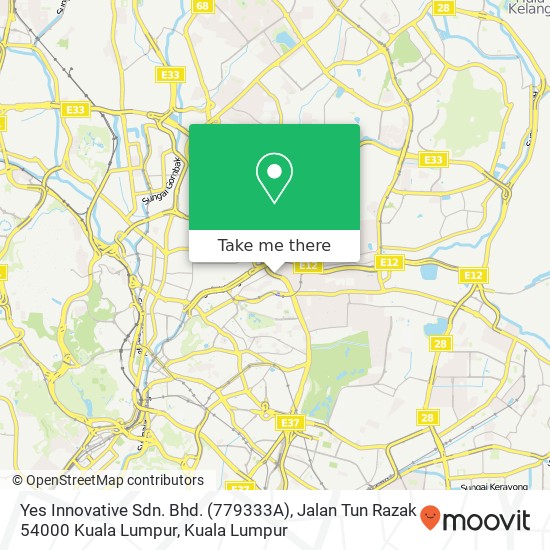 Yes Innovative Sdn. Bhd. (779333A), Jalan Tun Razak 54000 Kuala Lumpur map