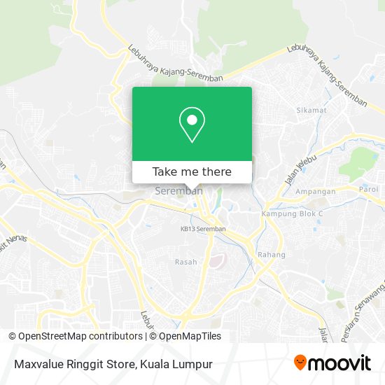 Maxvalue Ringgit Store map