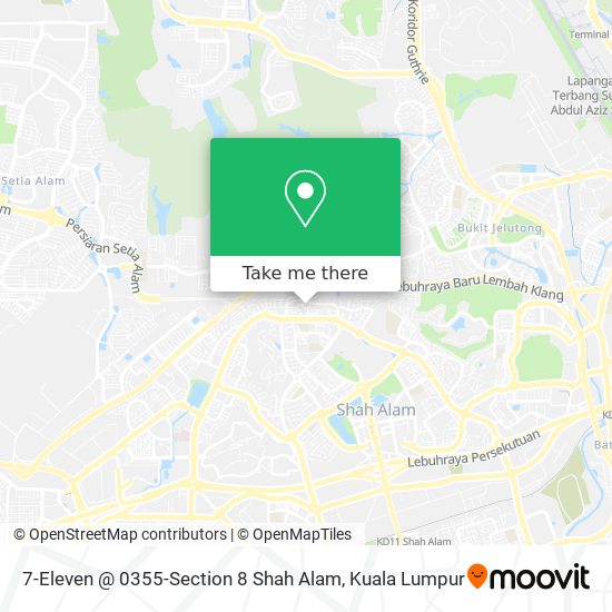 Peta 7-Eleven @ 0355-Section 8 Shah Alam