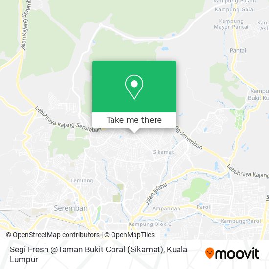 Segi Fresh @Taman Bukit Coral (Sikamat) map