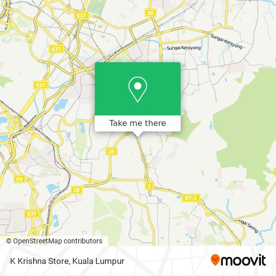 K Krishna Store map
