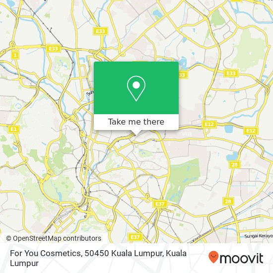 For You Cosmetics, 50450 Kuala Lumpur map