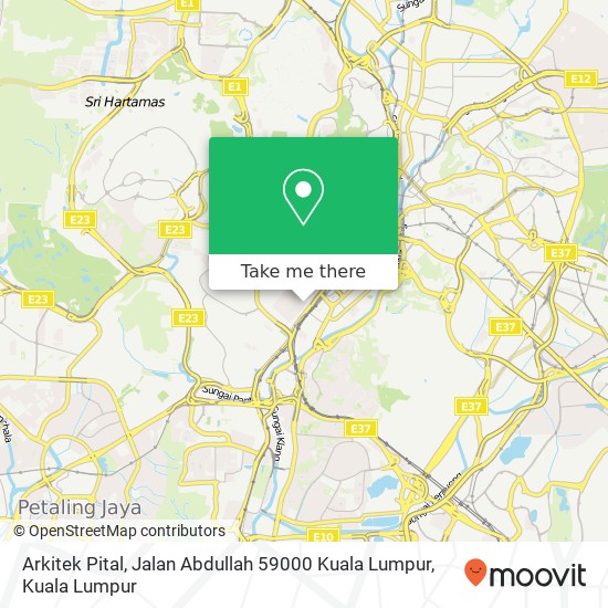 Arkitek Pital, Jalan Abdullah 59000 Kuala Lumpur map