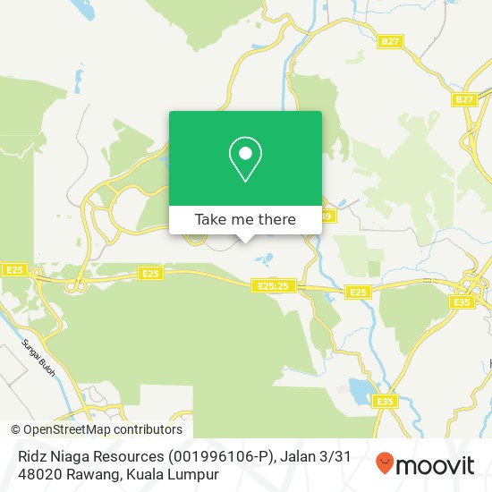 Ridz Niaga Resources (001996106-P), Jalan 3 / 31 48020 Rawang map