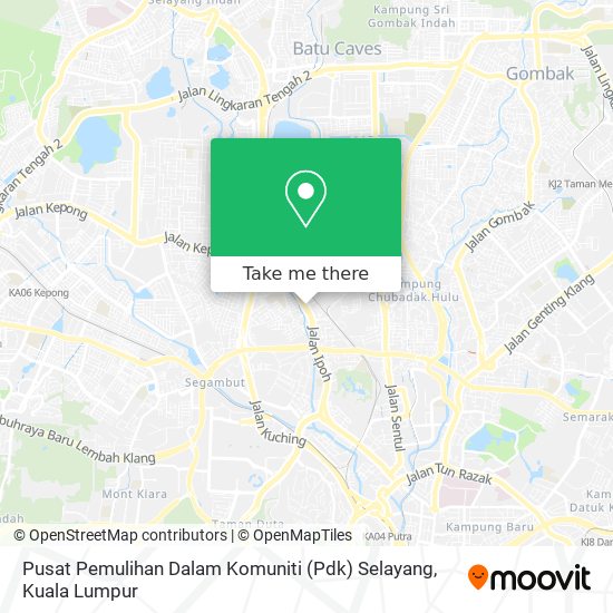 Pusat Pemulihan Dalam Komuniti (Pdk) Selayang map