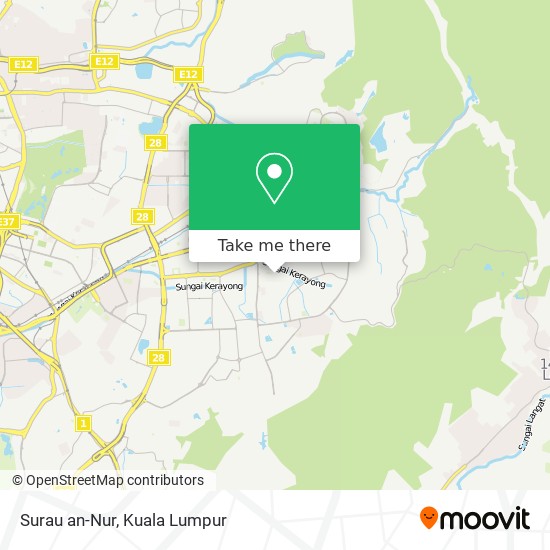 Surau an-Nur map