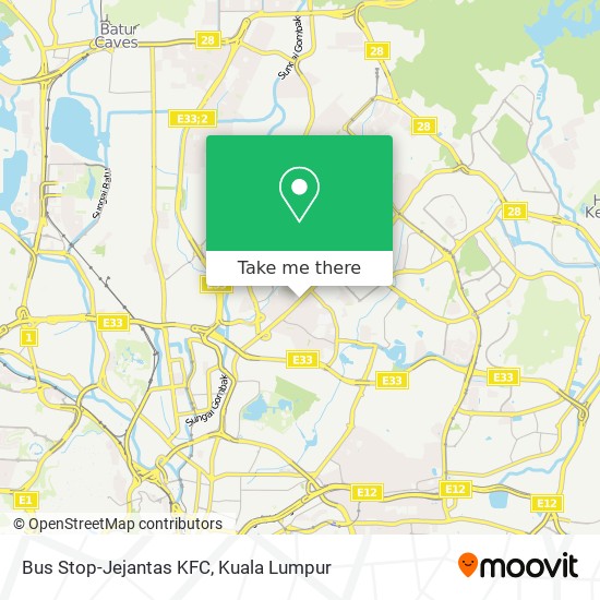 Bus Stop-Jejantas KFC map