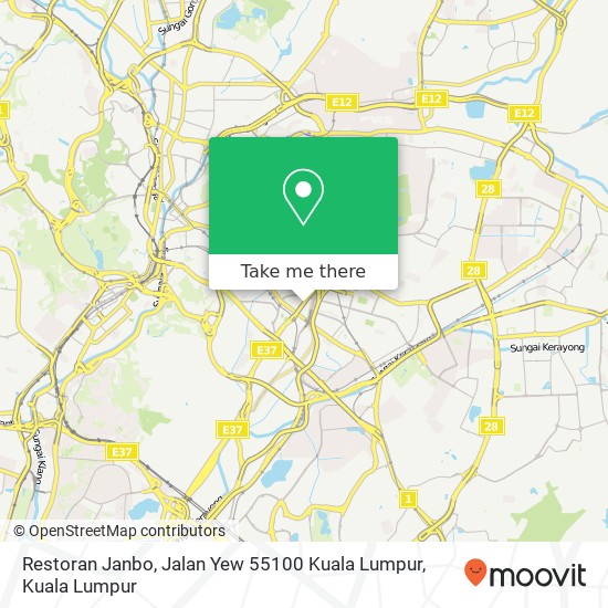 Restoran Janbo, Jalan Yew 55100 Kuala Lumpur map