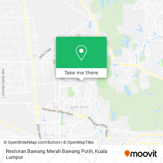 Peta Restoran Bawang Merah Bawang Putih