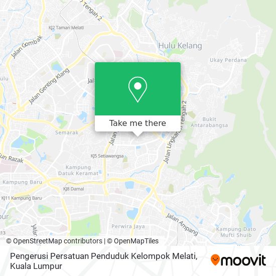 Peta Pengerusi Persatuan Penduduk Kelompok Melati