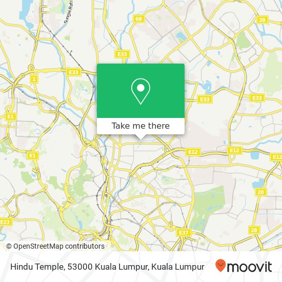 Hindu Temple, 53000 Kuala Lumpur map