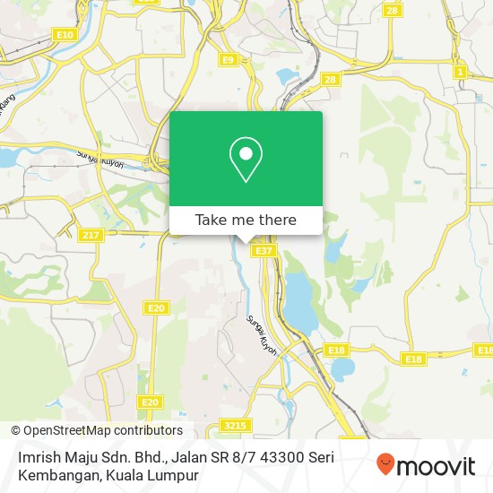 Peta Imrish Maju Sdn. Bhd., Jalan SR 8 / 7 43300 Seri Kembangan