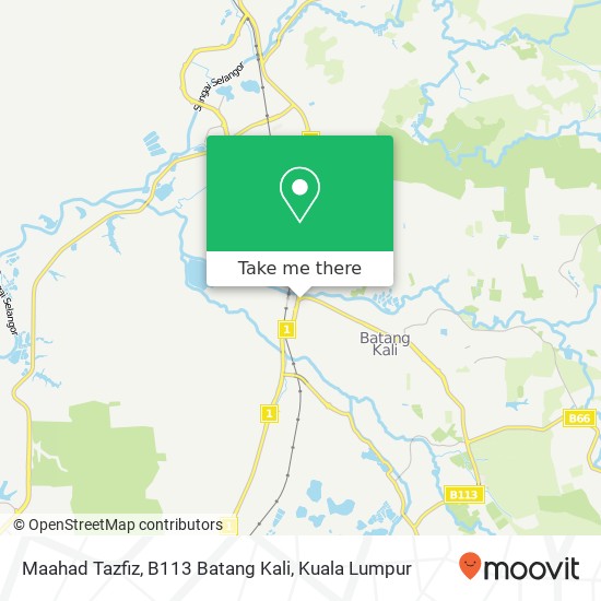 Maahad Tazfiz, B113 Batang Kali map