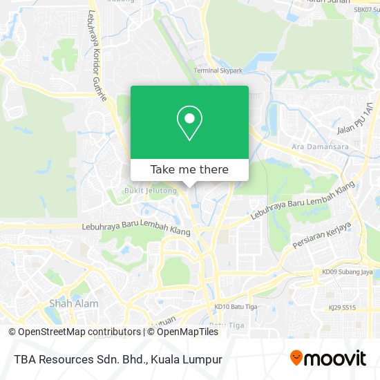 TBA Resources Sdn. Bhd. map
