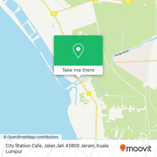 City Station Cafe, Jalan Jati 45800 Jeram map