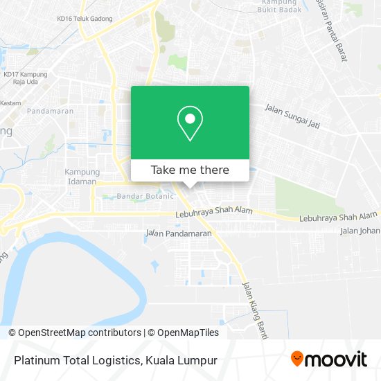 Platinum Total Logistics map