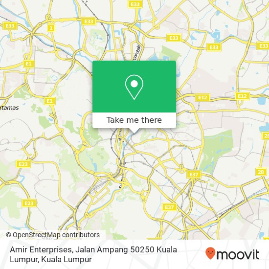 Peta Amir Enterprises, Jalan Ampang 50250 Kuala Lumpur