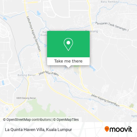 La Quinta Haven Villa map