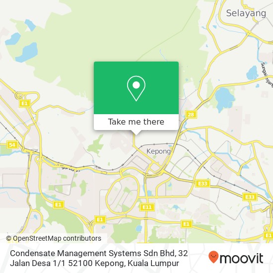 Peta Condensate Management Systems Sdn Bhd, 32 Jalan Desa 1 / 1 52100 Kepong