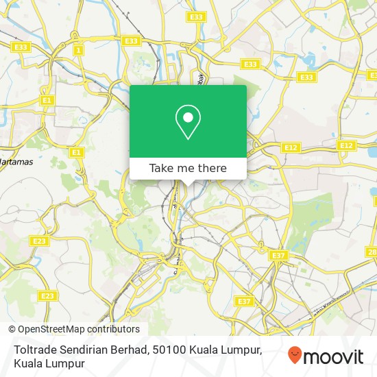 Toltrade Sendirian Berhad, 50100 Kuala Lumpur map
