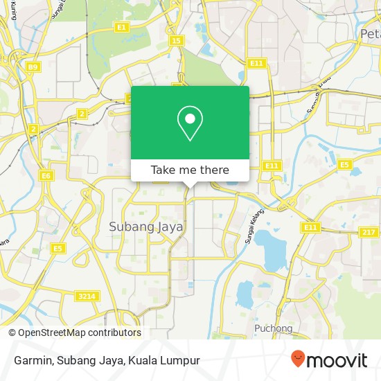 Peta Garmin, Subang Jaya