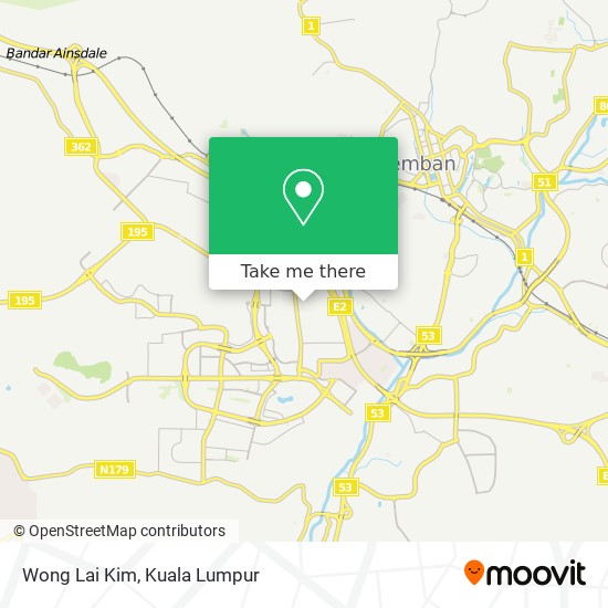 Wong Lai Kim map