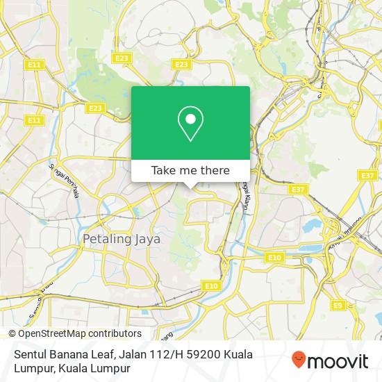 Peta Sentul Banana Leaf, Jalan 112 / H 59200 Kuala Lumpur