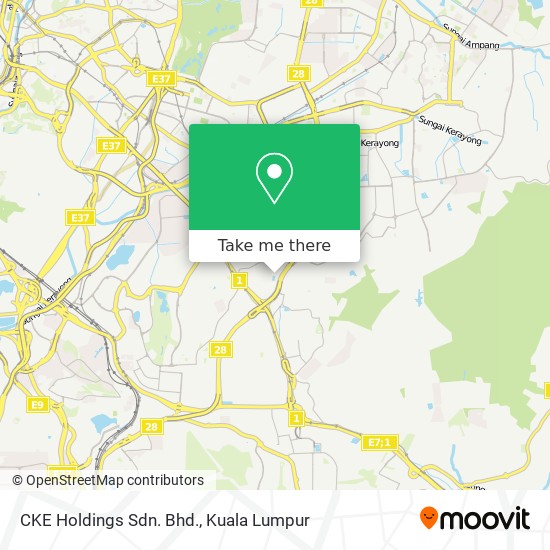 CKE Holdings Sdn. Bhd. map