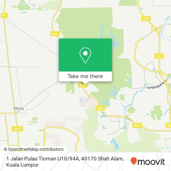 1 Jalan Pulau Tioman U10 / 94A, 40170 Shah Alam map