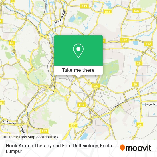 Hook Aroma Therapy and Foot Reflexology map