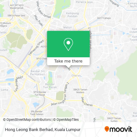 Peta Hong Leong Bank Berhad
