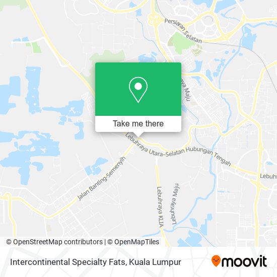 Intercontinental Specialty Fats, Jalan Banting 43800 Dengkil map