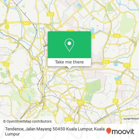 Peta Tendence, Jalan Mayang 50450 Kuala Lumpur
