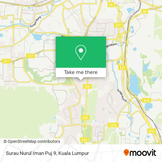 Surau Nurul Iman Puj 9 map