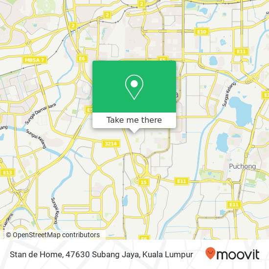 Peta Stan de Home, 47630 Subang Jaya