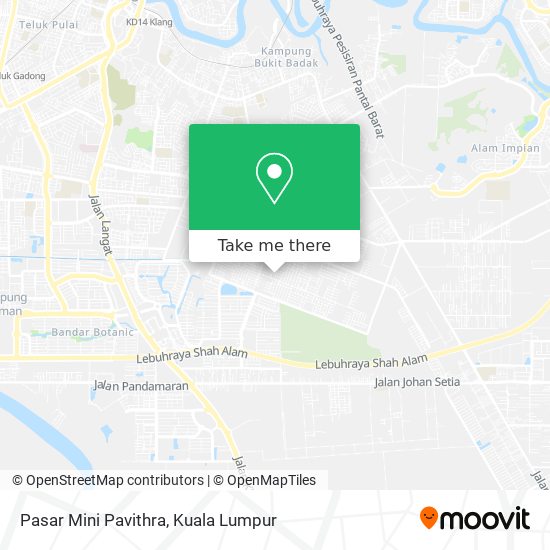 Peta Pasar Mini Pavithra
