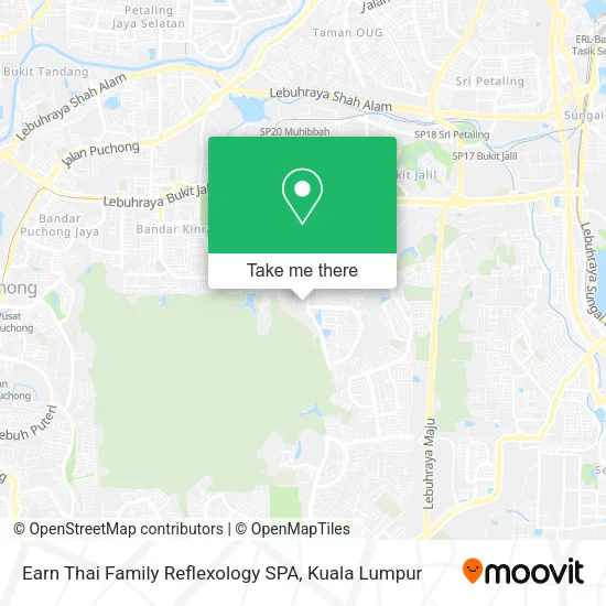 Earn Thai Family Reflexology SPA map