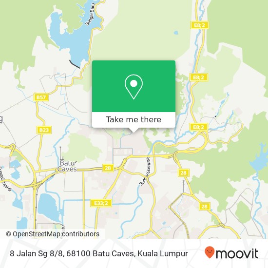 8 Jalan Sg 8 / 8, 68100 Batu Caves map