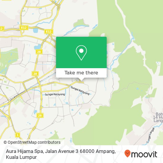 Aura Hijama Spa, Jalan Avenue 3 68000 Ampang map