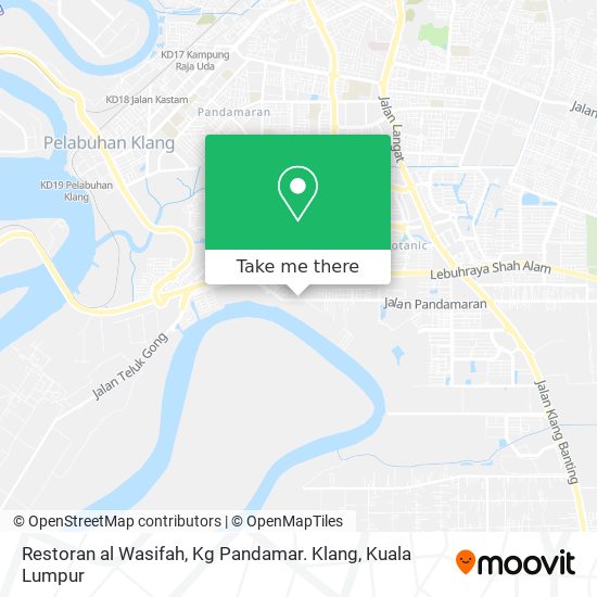 Restoran al Wasifah, Kg Pandamar. Klang map