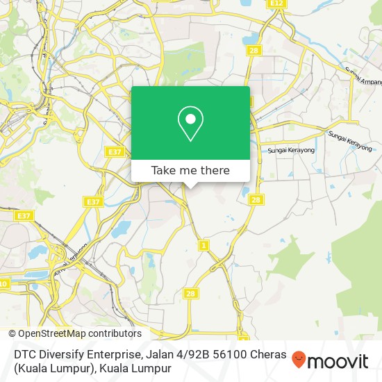 DTC Diversify Enterprise, Jalan 4 / 92B 56100 Cheras (Kuala Lumpur) map