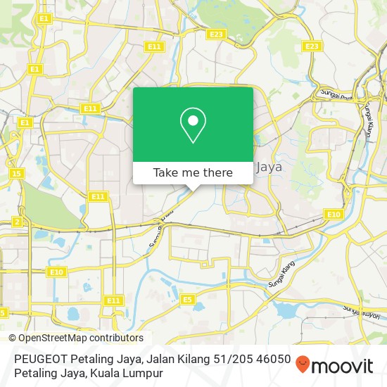 PEUGEOT Petaling Jaya, Jalan Kilang 51 / 205 46050 Petaling Jaya map