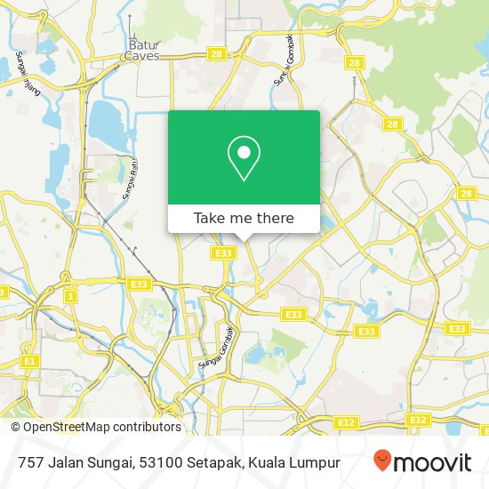 757 Jalan Sungai, 53100 Setapak map