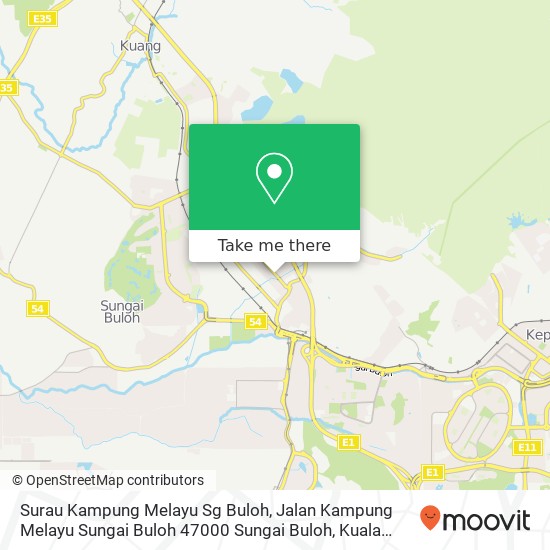 Surau Kampung Melayu Sg Buloh, Jalan Kampung Melayu Sungai Buloh 47000 Sungai Buloh map