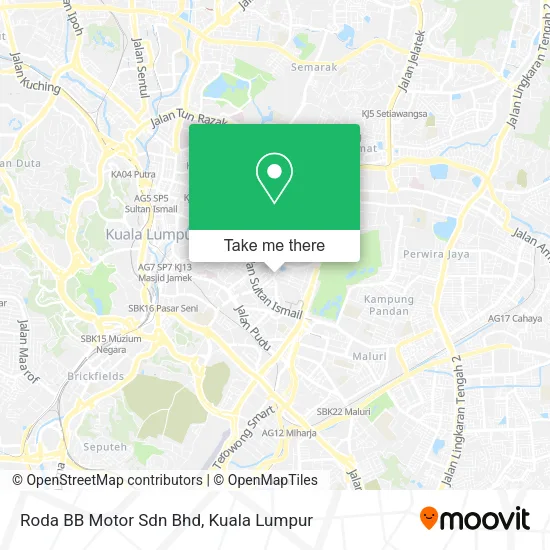 Roda BB Motor Sdn Bhd map