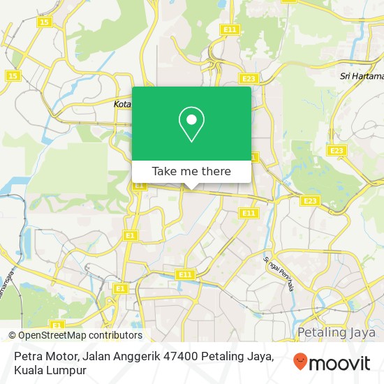 Petra Motor, Jalan Anggerik 47400 Petaling Jaya map