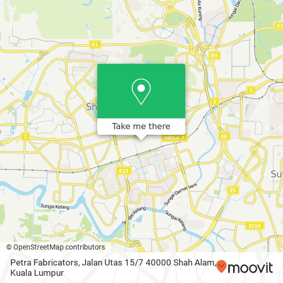 Petra Fabricators, Jalan Utas 15 / 7 40000 Shah Alam map