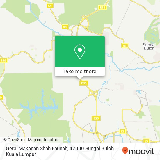 Gerai Makanan Shah Faunah, 47000 Sungai Buloh map